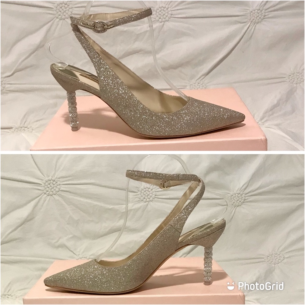 SOPHIA WEBSTER Jasmine Crystal Mid-Heel Shoes US 9 / EU 40 New in Box - Picture 4 of 14